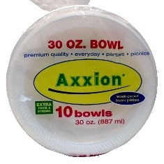 Axxion - Foam Bowl, 32 oz White