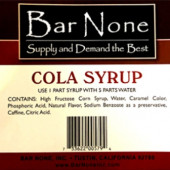 Bar None - Cola Syrup, 3 gal Bag in a Box
