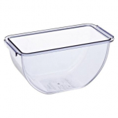 San Jamar - Condiment Center Tray Replacement, 1 Pint Clear Plastic, each