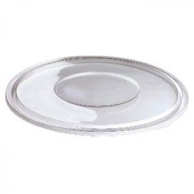 Sabert - Lid for 18-32 oz Round Bowls, Flat Clear PET Plastic