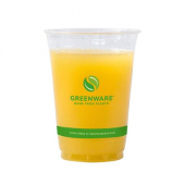 Fabri-Kal - Greenware Cold Cup, 9 oz PLA Clear, 1000 count