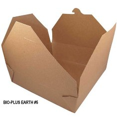 Bio-Plus Earth - Bio-Pak Food Container #5, Kraft/Brown