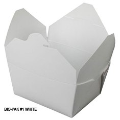 Bio-Plus - Bio-Pak Food Container #1, White