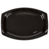 Genpak - Plate, 10.5x7 Black Plastic