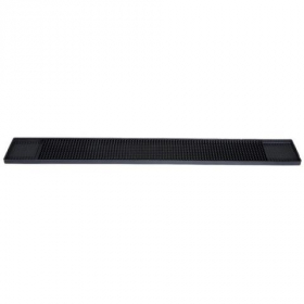 Winco - Bar Rail Spill Mat, 27x3.25 Black