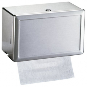 Bobrick - Paper Towel Dispenser, 12.75x7.25x6.125 Singlefold Stainless Steel, Surface Mounted, each
