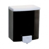 Bobrick - Surface-Mounted Liquid Soap Dispenser, Holds 40 oz, Black and Grey