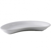 Tuxton - DuraTux Crescent Dish, 8.75x4.125x1.125 Porcelain White