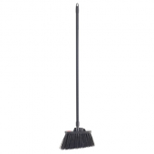 Winco - Angled Broom with 48&quot; Fiberglass Handle, Unflagged Black Heavy-Duty, each