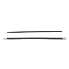 Wrapped Straw with Cello/Clear Wrap, 7.75&quot; Jumbo Black