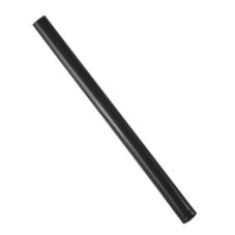 Unwrapped Jumbo Straw Black 5.75&quot; 10/250