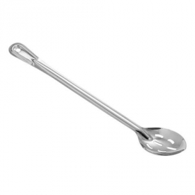 Winco - Basting Spoon, 18&quot; Slotted Stainless Steel, Heavy Duty