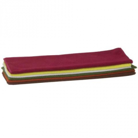 Winco - Microfiber Towel (Kitchen &amp; Bar), 16&quot;x16&quot; Multi-Color Pack