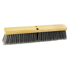 Broom Head, 18&quot; Floor Brush with Plastic Bristles