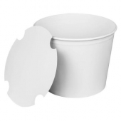 Karat - Food Bucket with Paper Lid, 85 oz White
