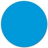 Label, .75&quot; Blue Circle