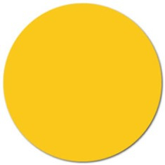Label, .75&quot; Yellow Circle, 2000/Roll