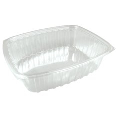 Dart - Container, 48 oz Clear Plastic, Rectangle, 9x8x3