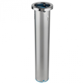 San Jamar - Counter-Mount Cup Dispenser, Stainless Steel, Fits 12-24 oz cups, each