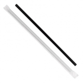 Karat - Paper Wrapped Straw, 10.25 Giant Black, 1200 count
