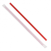 Paper Wrapped Straw, 10.25&quot; Giant Red