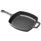 Winco - FireIron Cast Iron Grill Pan, 10.5&quot; Square