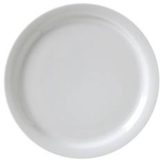 Vertex China - Catalina Plate with Narrow Rim, 7.5&quot; Porcelain White