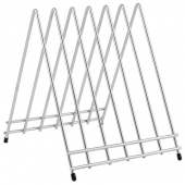 Winco - Cutting Board Rack with 6 Slots, Chrome Plated