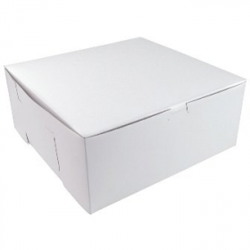 Cake/Bakery Box with Locking Corners, 12x12x5 White, 50 count