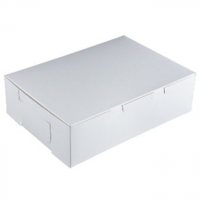 Cake/Bakery Box, 14x10x4 (1/4 Sheet) White, 100 count