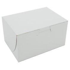 Cake/Bakery Box, Non-Window Tuck Top (1 Piece), White, 5.5x4x3