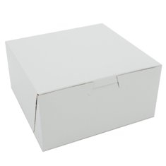 Cake/Bakery Box, Non-Window Tuck Top (1 Piece), White, 7x7x4