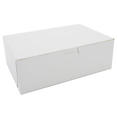 Cake/Bakery Box, Non-Window Tuck Top (1 Piece), White, 9x6x3