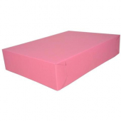 Cake Box, 26.5x19x4 (Full Sheet) Pink, 2-Piece, 25 count