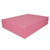 Cake/Bakery Box, 20x14.5x4 Pink, 50 count