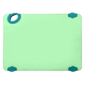 Winco - Statik Board Cutting Board, 12x18x.5 Green with Non-Slip Feet and Hook