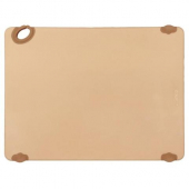 Winco - Statik Board Cutting Board, 15x20x.5 Brown with Non-Slip Feet and Hook