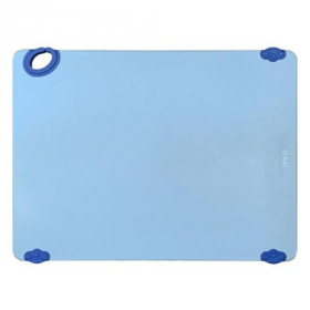 Winco - Statik Board Cutting Board, 15x20x.5 Blue with Non-Slip Feet and Hook