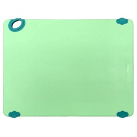 Winco - Statik Board Cutting Board, 15x20x.5 Green with Non-Slip Feet and Hook