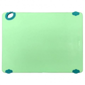 Winco - Statik Board Cutting Board, 18x24x.5 Green with Non-Slip Feet and Hook