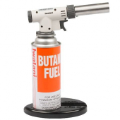 Iwatani - Butane Culinary Torch, 6300 BTU Adjustable Flame with Stabilizing Stand, each