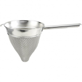 Winco - Bouillon Strainer, 10&quot; Stainless Steel with Extra Fine Mesh and Hollow Handle, each