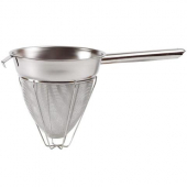 Winco - Bouillon Strainer, 10&quot; Stainless Steel with Extra Fine Mesh and Hollow Handle, Reinforced