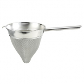 Winco - Bouillon Strainer, 8&quot; Stainless Steel with Extra Fine Mesh and Hollow Handle, each