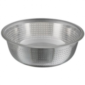 Winco - Chinese Style Colander, 15&quot; Stainless Steel with 2.5 mm Fine Holes