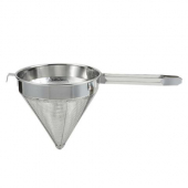 Winco - China Cap Strainer, 8&quot; Stainless Steel, Coarse Mesh