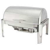 Winco - Madison Chafer with Roll Top, 8 Quart Full Size Stainless Steel