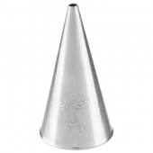 Cake Decorating/Pastry Piping Tip, #5 Plain Stainless Steel