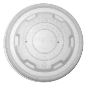 Food Container Lid, Fits 8 oz (FC-8), CPLA Compostable, 1000 count