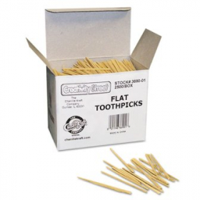 Toothpick, 2.5&quot; Flat Natural Wood